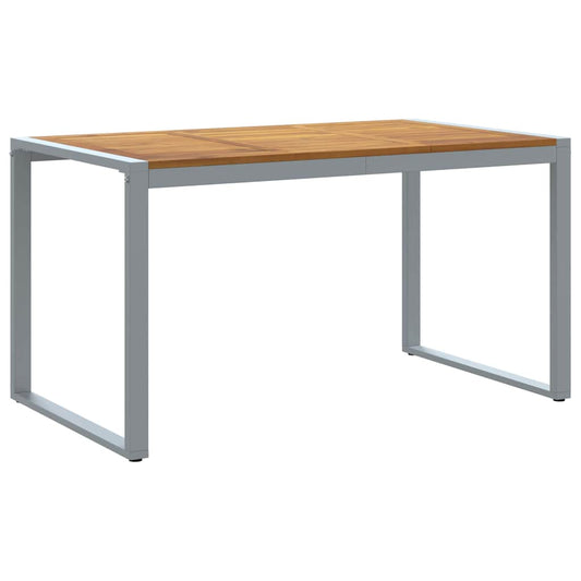 Garten-Eßtisch Grau 140 x 80 x 75 cm
