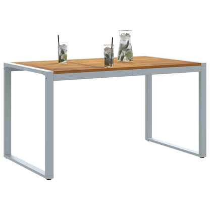 Garten-Eßtisch Grau 140 x 80 x 75 cm