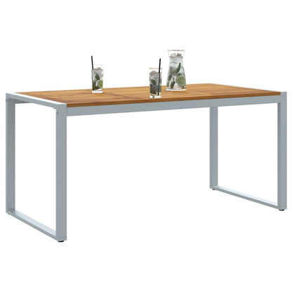 Garten-Eßtisch Grau 160 x 80 x 75 cm