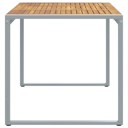 Garten-Eßtisch Grau 160 x 80 x 75 cm