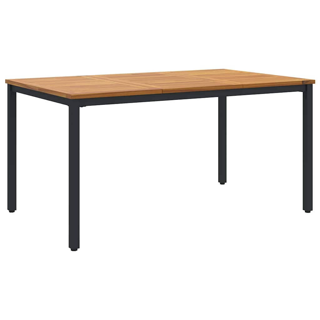 Gartentische Natur und Schwarz 150 x 90 x 75 cm