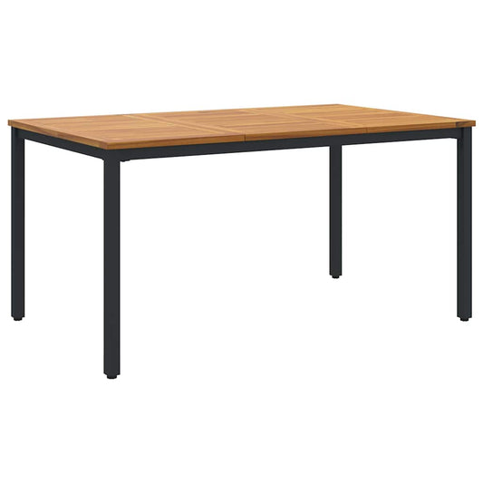 Gartentische Natur und Schwarz 150 x 90 x 75 cm