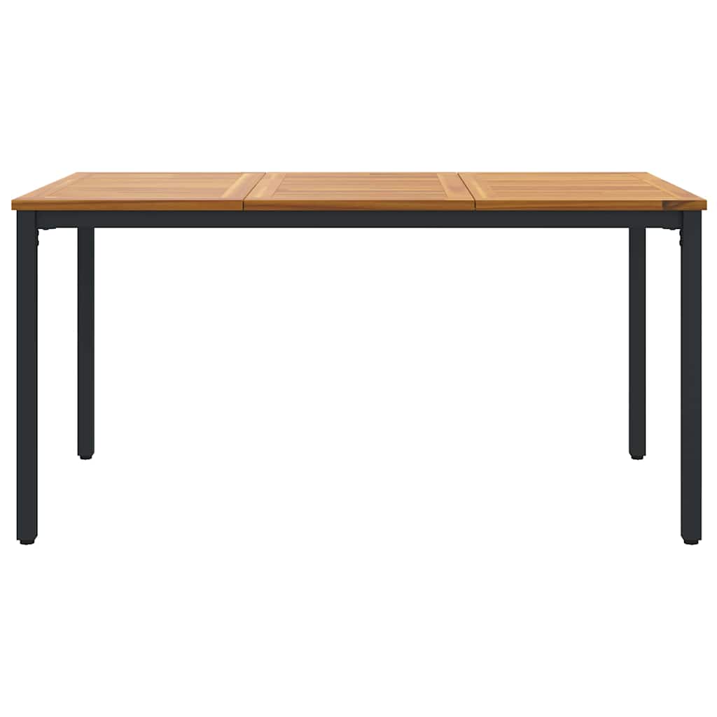 Gartentische Natur und Schwarz 150 x 90 x 75 cm