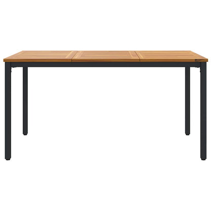 Gartentische Natur und Schwarz 150 x 90 x 75 cm
