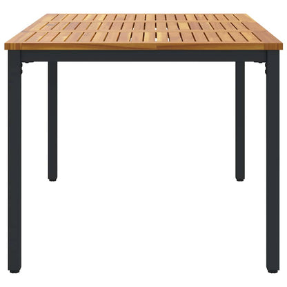 Gartentische Natur und Schwarz 150 x 90 x 75 cm