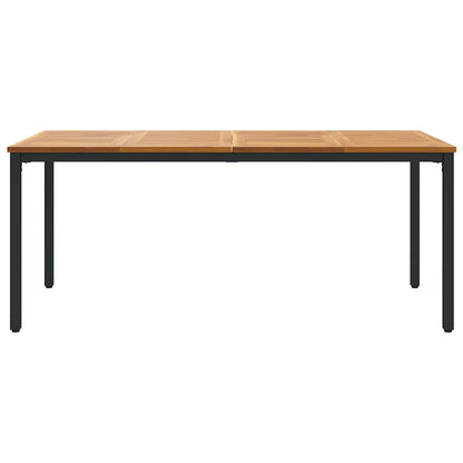 Gartentische Natur und Schwarz 180 x 90 x 75 cm