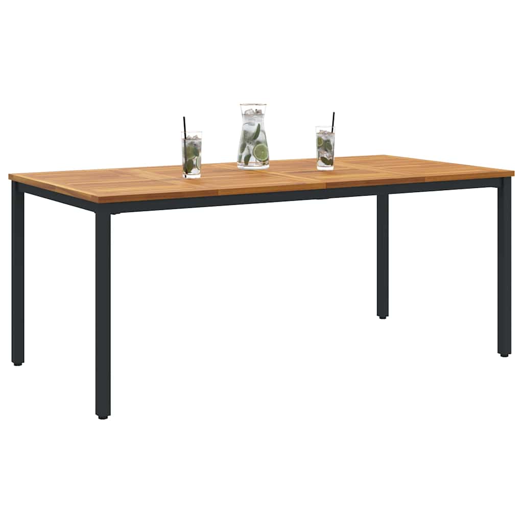 Gartentische Natur und Schwarz 180 x 90 x 75 cm