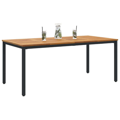 Gartentische Natur und Schwarz 180 x 90 x 75 cm