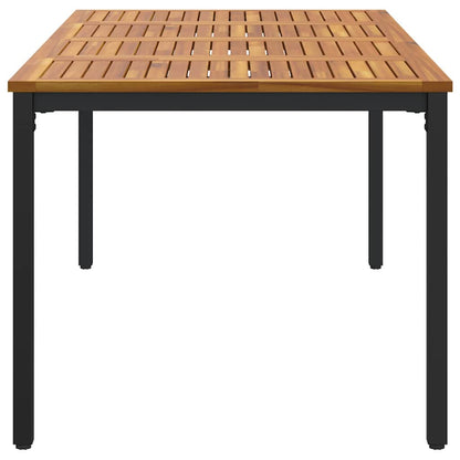 Gartentische Natur und Schwarz 200 x 90 x 75 cm