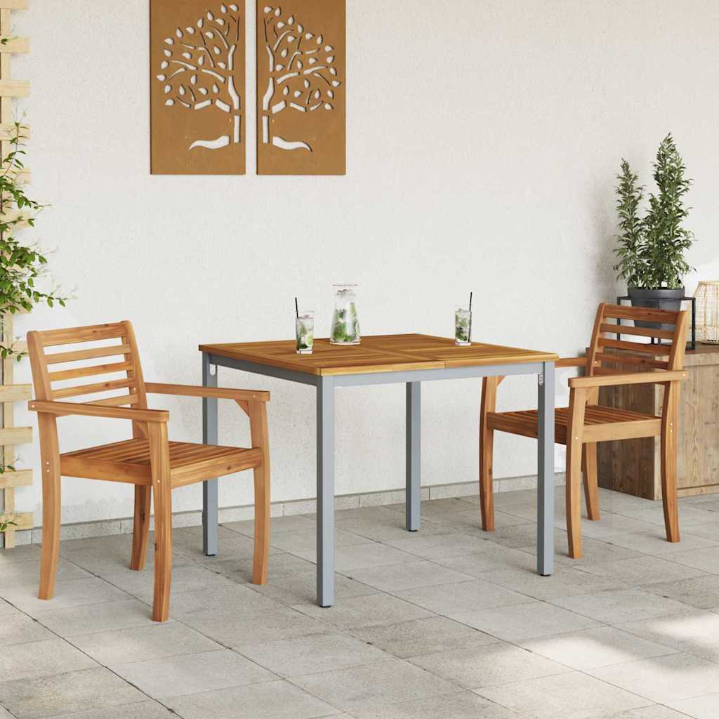 Gartentische Natürlich und grau 90 x 90 x 75 cm