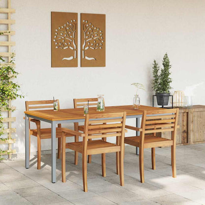 Gartentische Natürlich und grau 180 x 90 x 75 cm