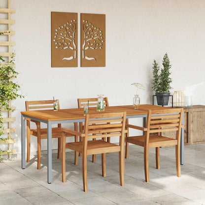 Gartentische Natürlich und grau 200 x 90 x 75 cm