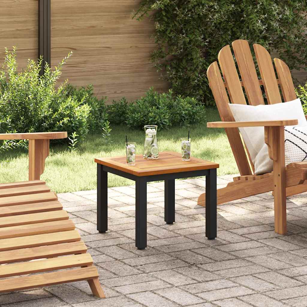 Gartentische Natur und Schwarz 45 x 45 x 38 cm