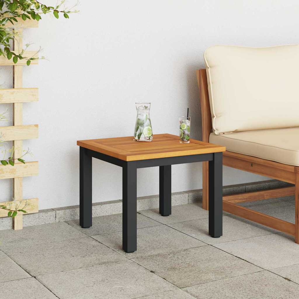 Gartentische Natur und Schwarz 45 x 45 x 38 cm