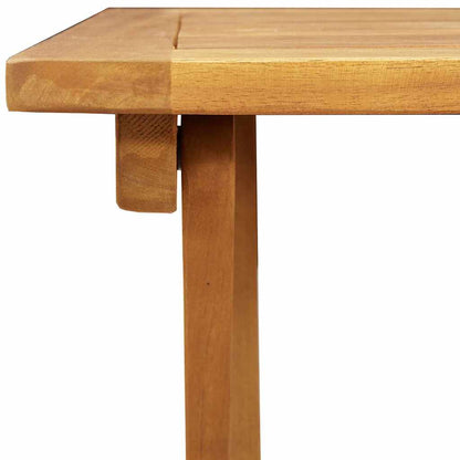 Klappbarer Gartentisch Natur 60 x 60 x 72 cm Akazie Massivholz