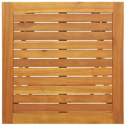 Klappbarer Gartentisch Natur 60 x 60 x 72 cm Akazie Massivholz