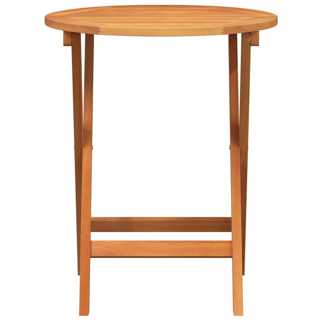 Klappbarer Gartentisch Natur 60 x 60 x 72 cm Akazie Massivholz