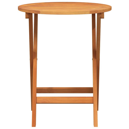 Klappbarer Gartentisch Natur 60 x 60 x 72 cm Akazie Massivholz