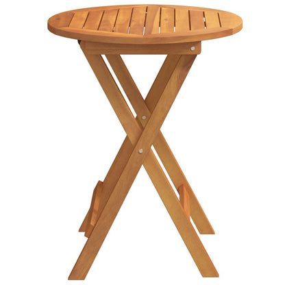 Klappbarer Gartentisch Natur 60 x 60 x 72 cm Akazie Massivholz