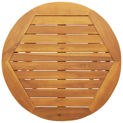 Klappbarer Gartentisch Natur 60 x 60 x 72 cm Akazie Massivholz