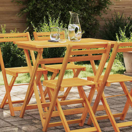 Gartentisch Falten Braun 90 x 55 x 75 cm Massivholz Akazie