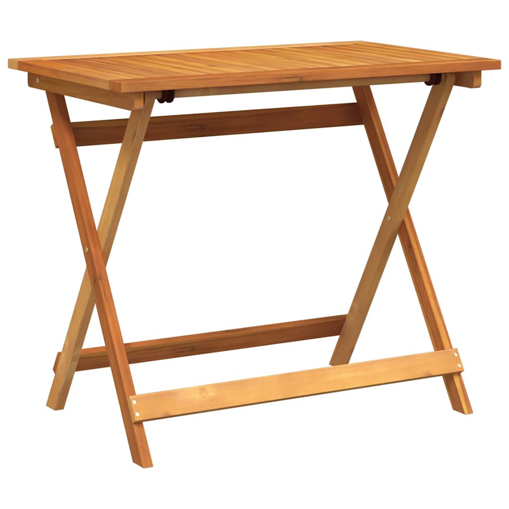 Gartentisch Falten Braun 90 x 55 x 75 cm Massivholz Akazie