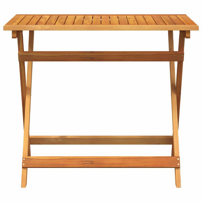 Gartentisch Falten Braun 90 x 55 x 75 cm Massivholz Akazie