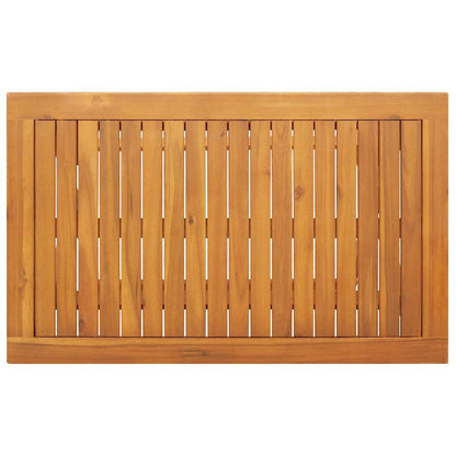 Gartentisch Falten Braun 90 x 55 x 75 cm Massivholz Akazie