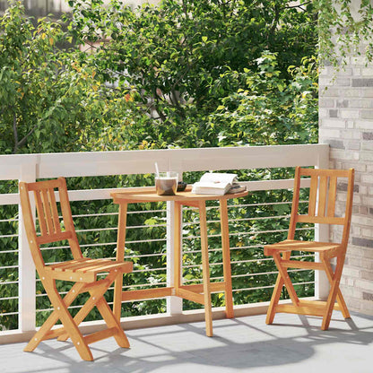 Gartenstuhl 2 pcs Braun 36 x 46 x 86cm Massivholz Akazie