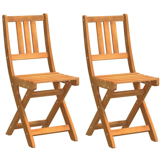 Gartenstuhl 2 pcs Braun 36 x 46 x 86cm Massivholz Akazie
