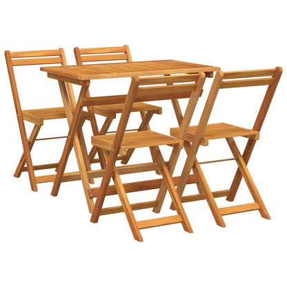 Bistrogarnitur 5 pcs Braun Akazie Massivholz