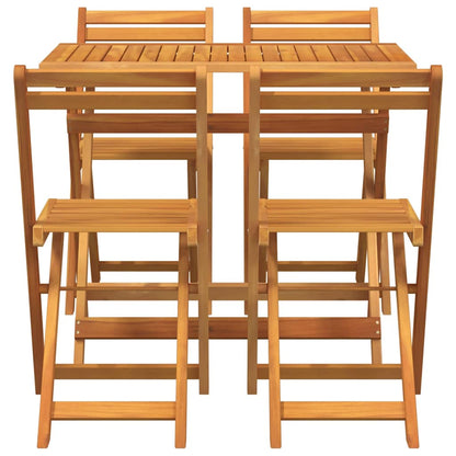 Bistrogarnitur 5 pcs Braun Akazie Massivholz
