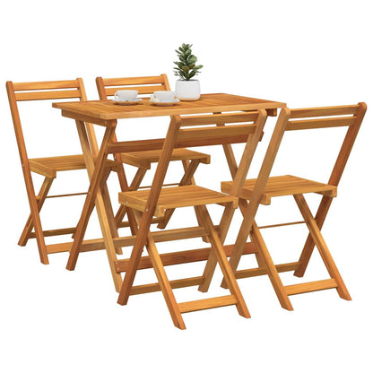Bistrogarnitur 5 pcs Braun Akazie Massivholz