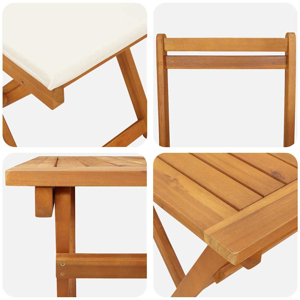 Bistrogarnitur 5 pcs Braun Akazie Massivholz