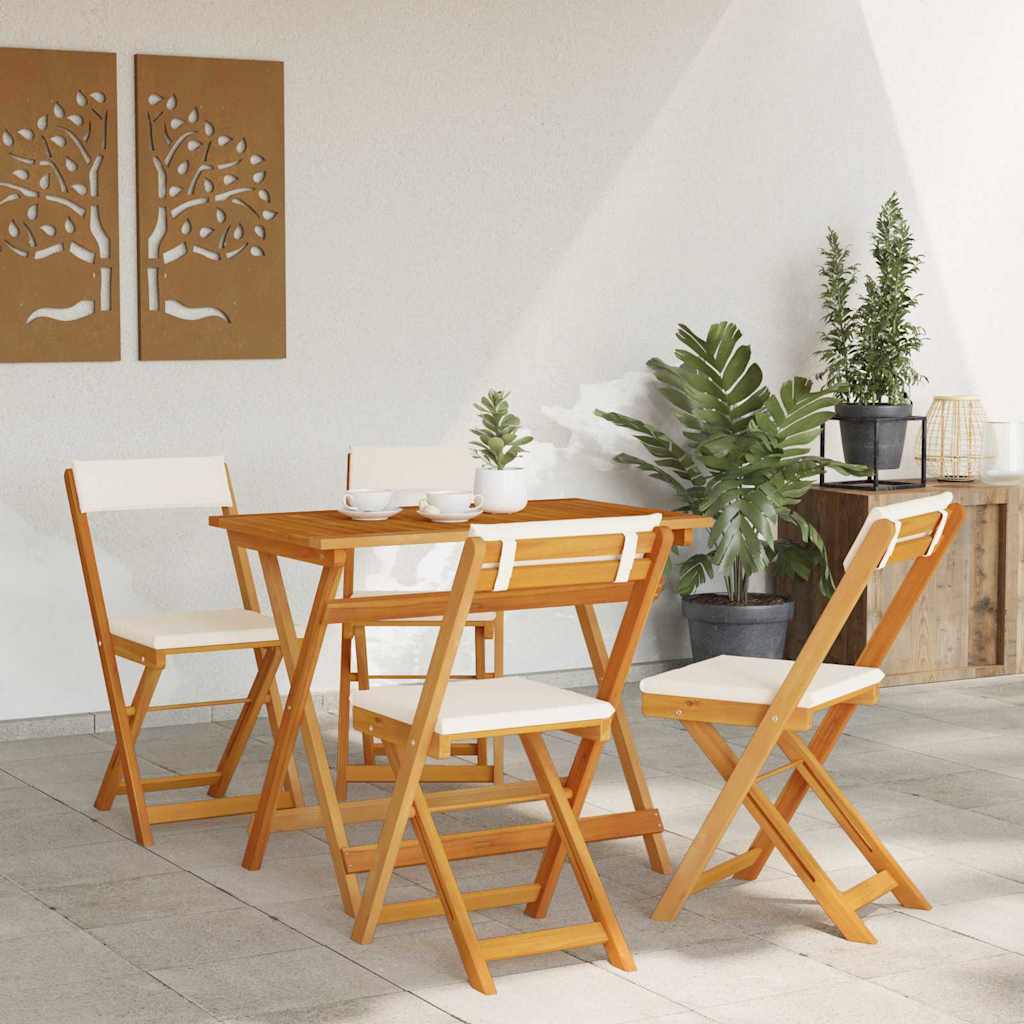 Bistrogarnitur 5 pcs Braun Akazie Massivholz