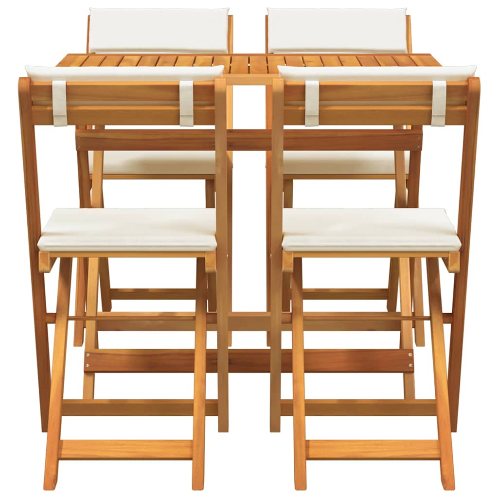 Bistrogarnitur 5 pcs Braun Akazie Massivholz