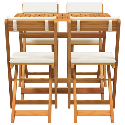 Bistrogarnitur 5 pcs Braun Akazie Massivholz