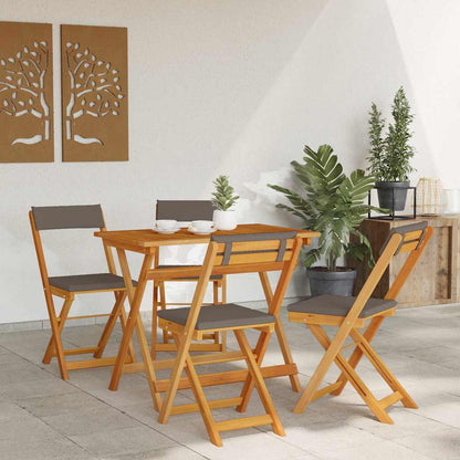 Bistrogarnitur 5 pcs Braun Akazie Massivholz