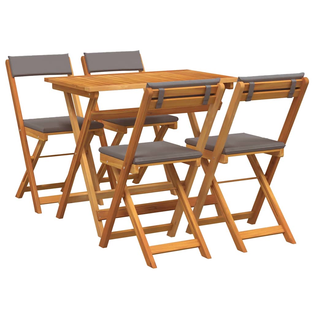 Bistrogarnitur 5 pcs Braun Akazie Massivholz
