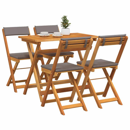 Bistrogarnitur 5 pcs Braun Akazie Massivholz