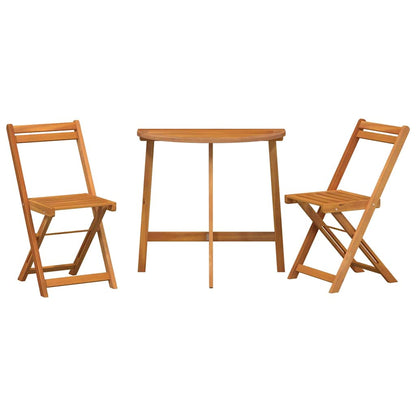 Bistrogarnitur 3 pcs Braun Akazie Massivholz