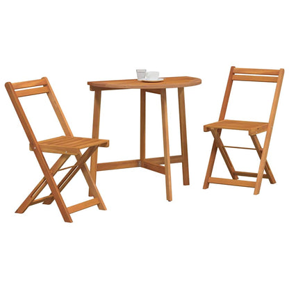 Bistrogarnitur 3 pcs Braun Akazie Massivholz