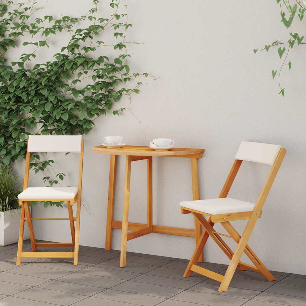 Bistrogarnitur 3 pcs Braun Akazie Massivholz