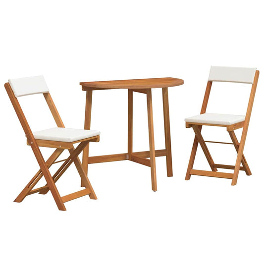 Bistrogarnitur 3 pcs Braun Akazie Massivholz