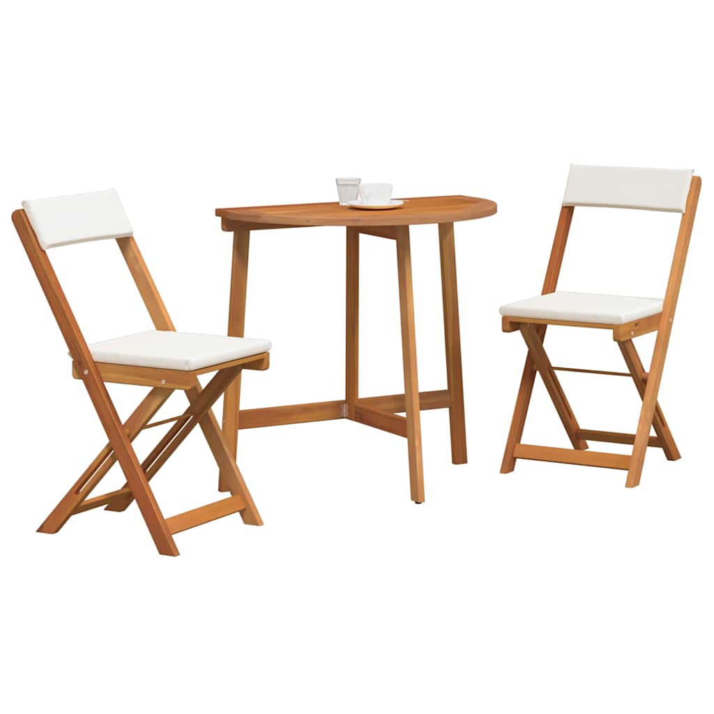 Bistrogarnitur 3 pcs Braun Akazie Massivholz