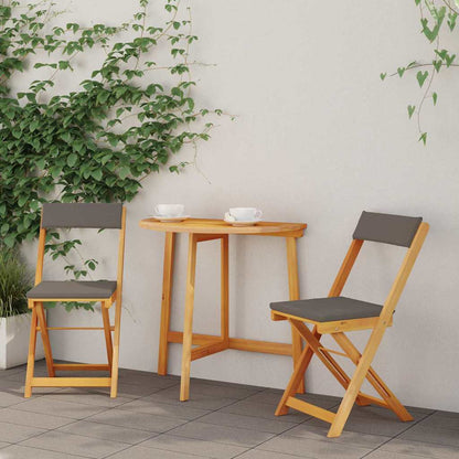 Bistrogarnitur 3 pcs Braun Akazie Massivholz