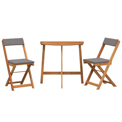 Bistrogarnitur 3 pcs Braun Akazie Massivholz