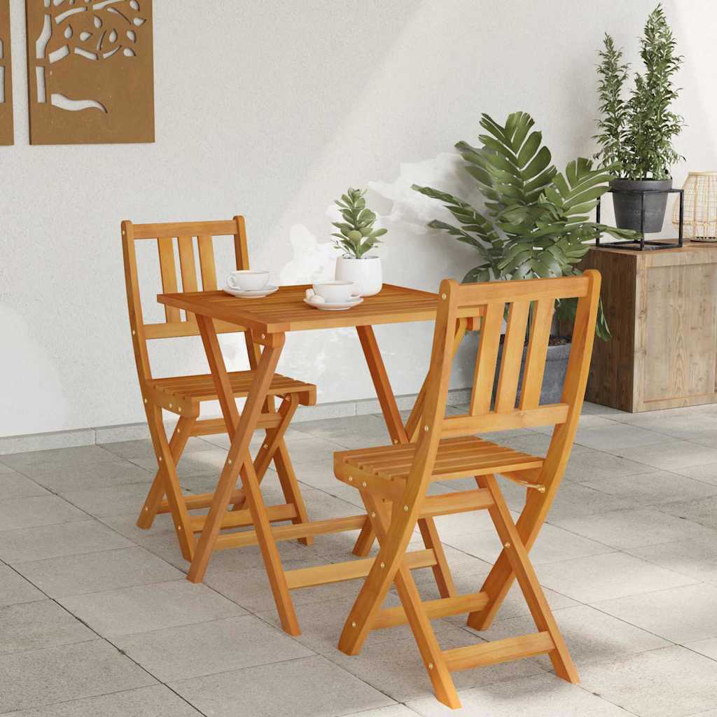 Bistrogarnitur 3 pcs Braun Akazie Massivholz