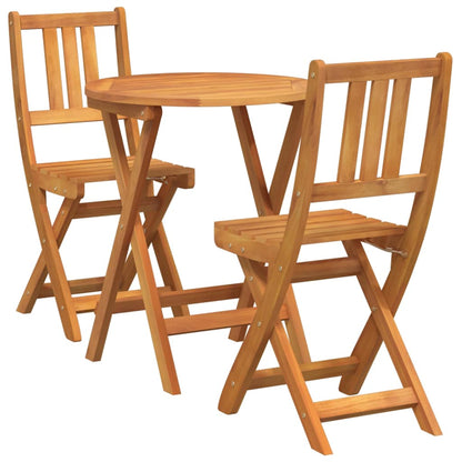 Bistrogarnitur 3 pcs Braun Akazie Massivholz