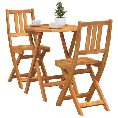 Bistrogarnitur 3 pcs Braun Akazie Massivholz